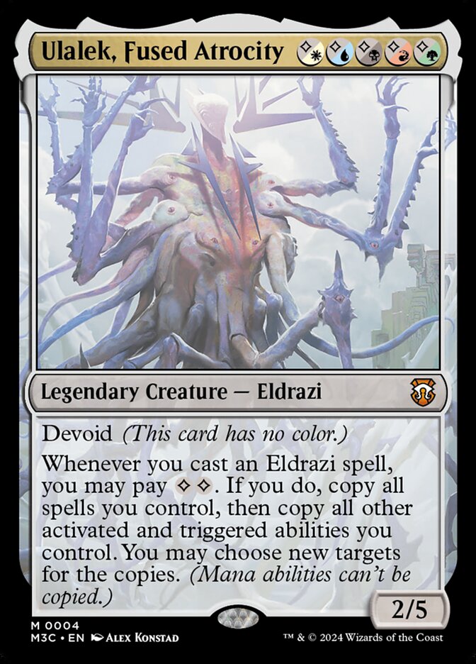 Ulalek, Fused Atrocity (Commander: Modern Horizons 3)  - Foil