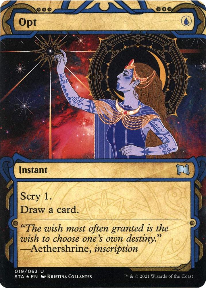 Opt Foil Etched (Strixhaven: Mystical Archives)  - Foil