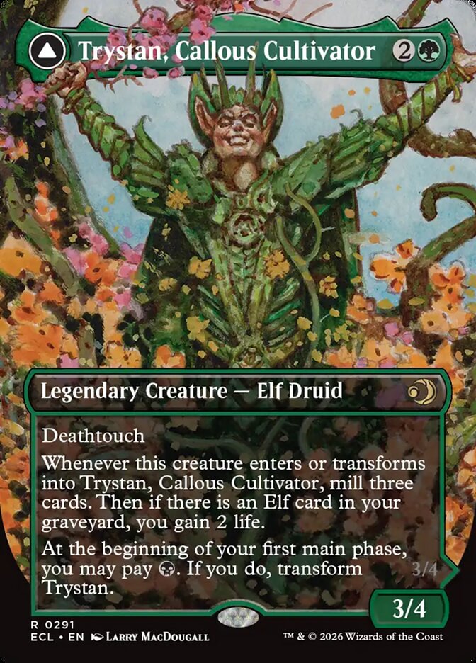 Trystan, Callous Cultivator // Trystan, Penitent Culler (Lorwyn Eclipsed)  - Foil