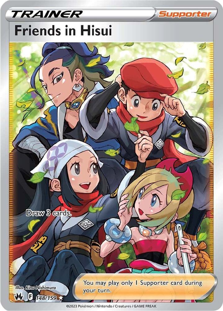 Friends in Hisui Full Art 148/159 (Crown Zenith)  - Holofoil
