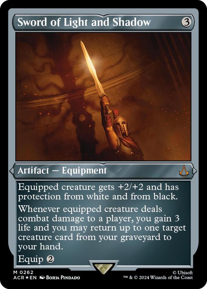 Sword of Light and Shadow Foil Etched (Universes Beyond: Assassin's Creed)  - Foil