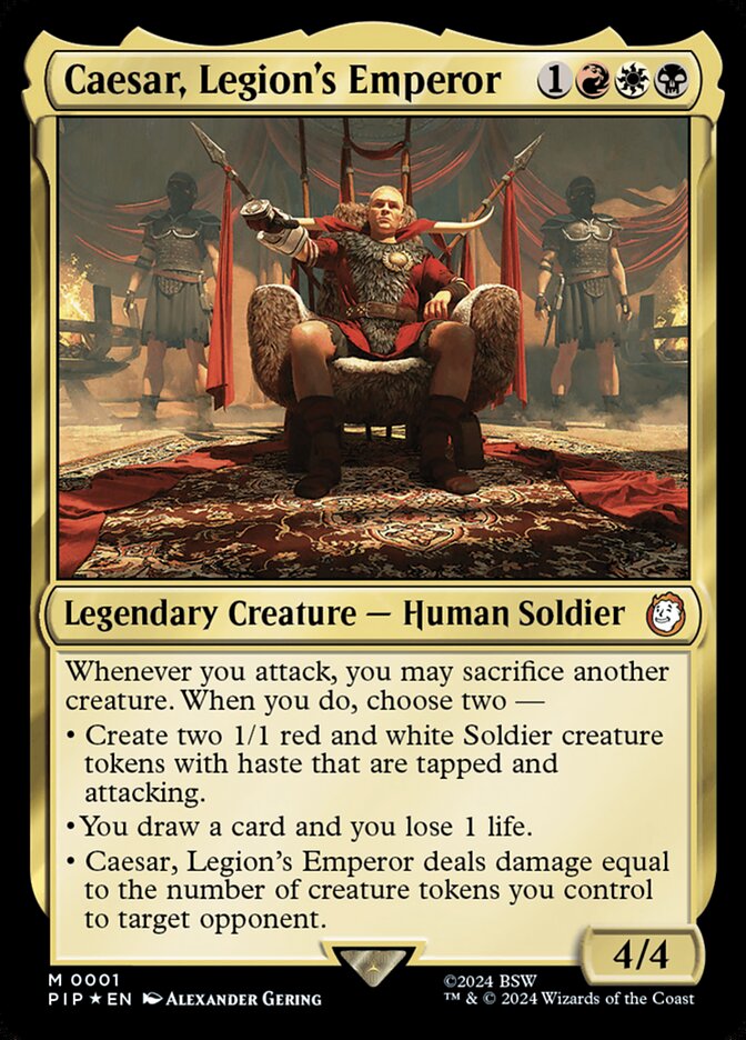 Caesar, Legion's Emperor (Universes Beyond: Fallout)  - Foil