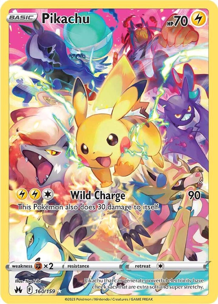 Pikachu Secret 160/159 (Crown Zenith)  - Holofoil
