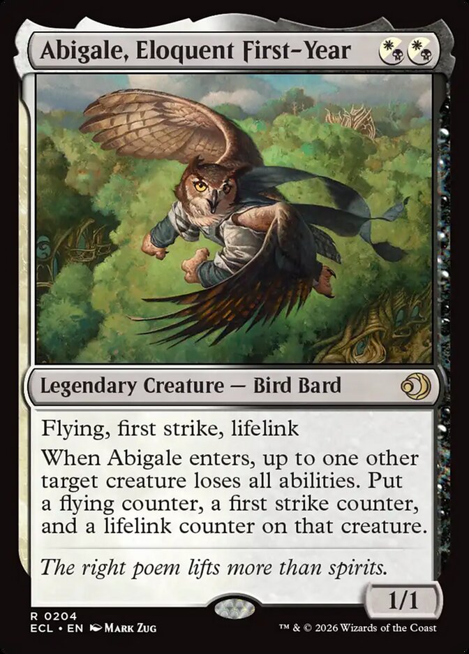 Abigale, Eloquent First-Year (Lorwyn Eclipsed) 