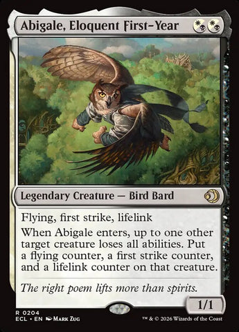 Abigale, Eloquent First-Year (Lorwyn Eclipsed)  - Foil