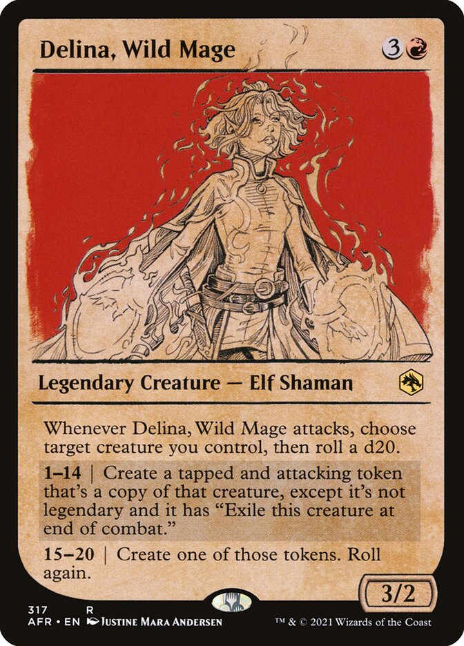Delina, Wild Mage (Adventures in the Forgotten Realms)  - Foil