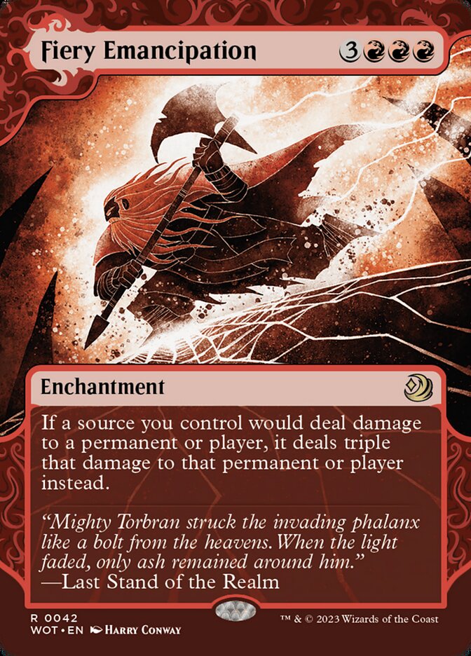 Fiery Emancipation (Wilds of Eldraine: Enchanting Tales)  - Foil
