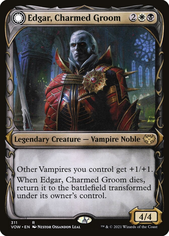 Edgar, Charmed Groom // Edgar Markov's Coffin (Innistrad: Crimson Vow) 