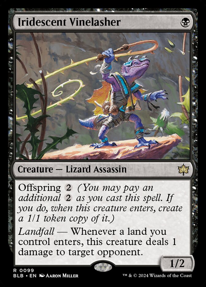 Iridescent Vinelasher (Bloomburrow)  - Foil