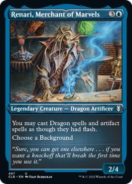 Renari, Merchant of Marvels 487 (Commander Legends: Battle for Baldur's Gate)  - Etched Foil