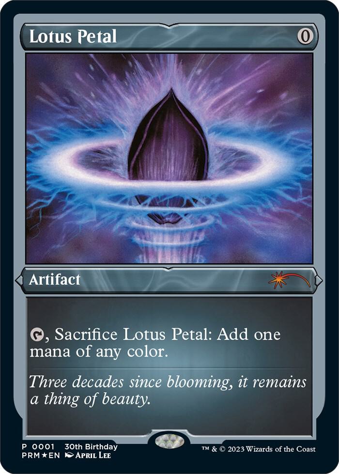 Lotus Petal Foil Etched (Unique and Miscellaneous Promos)  - Foil