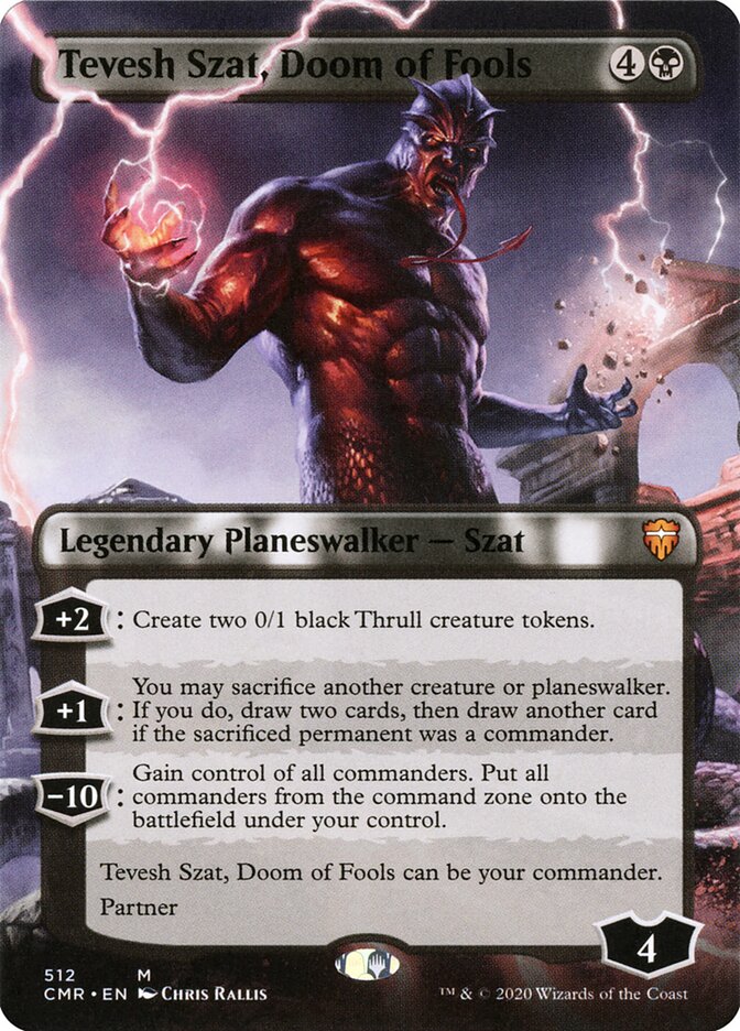 Tevesh Szat, Doom of Fools 512 (Commander Legends)  - Borderless Foil