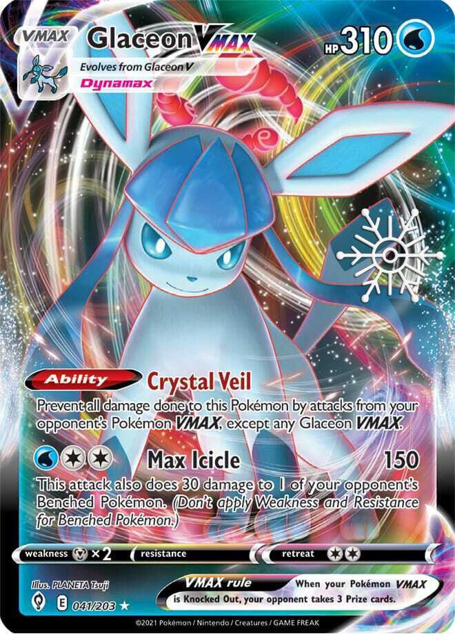 Glaceon VMAX Holiday Calendar 041/203 (Miscellaneous Cards & Products)  - Holofoil