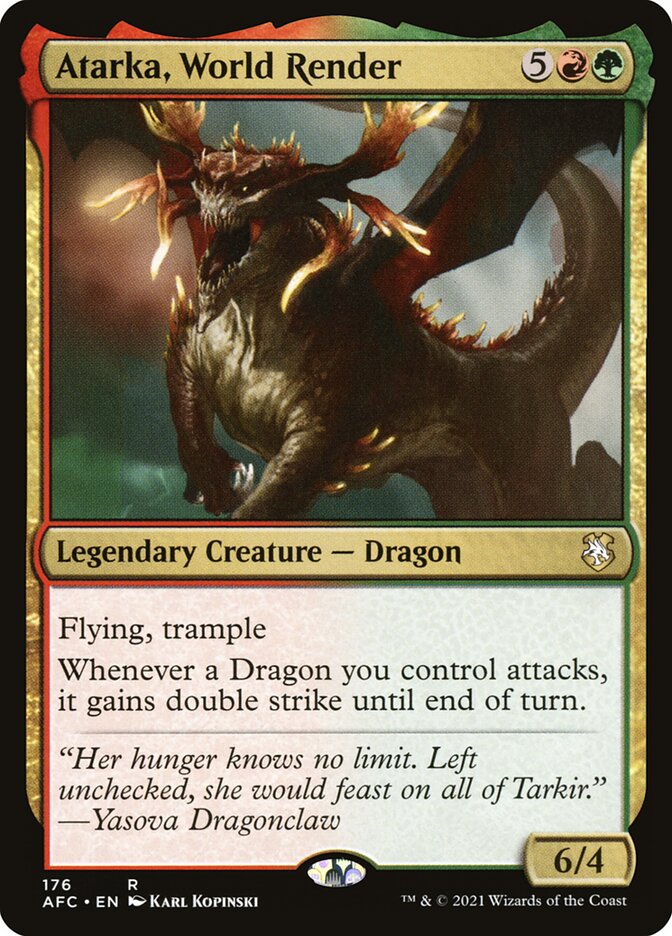 Atarka, World Render (Commander: Adventures in the Forgotten Realms) 