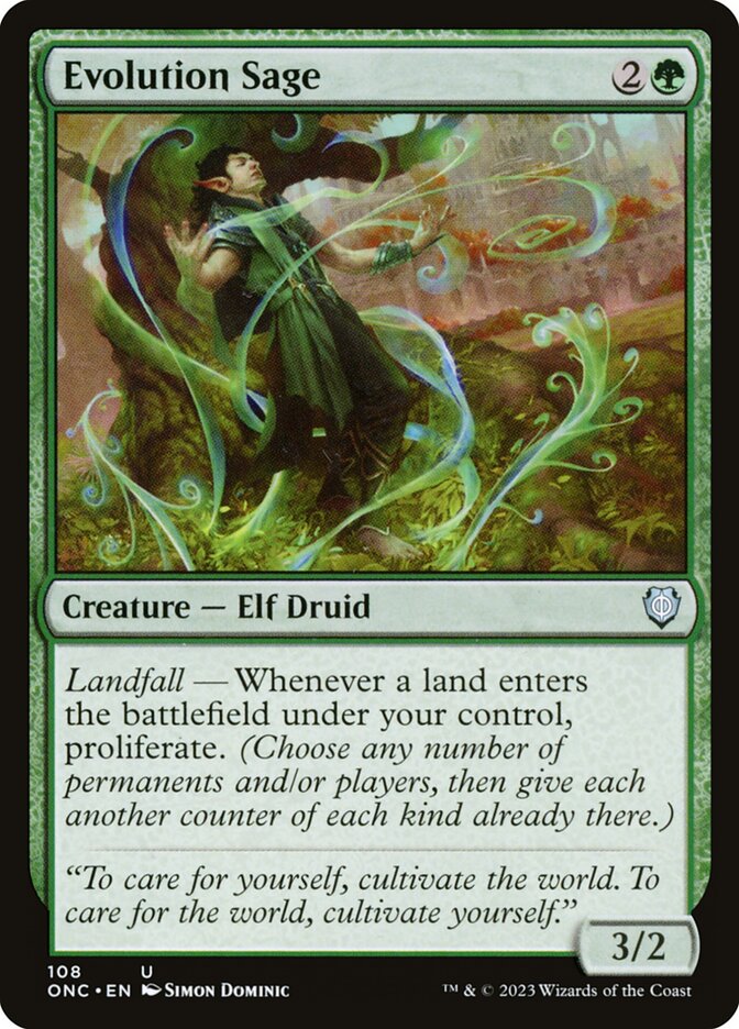 Evolution Sage (Commander: Phyrexia: All Will Be One) 