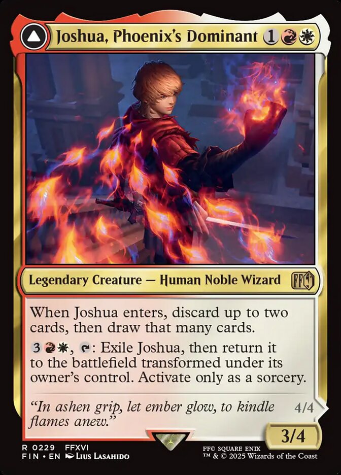 Joshua, Phoenix's Dominant // Phoenix, Warden of Fire (FINAL FANTASY) 