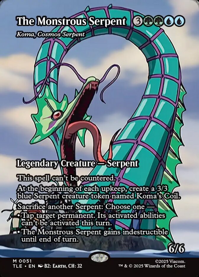Koma, Cosmos Serpent (Avatar: The Last Airbender: Eternal-Legal)  - Foil
