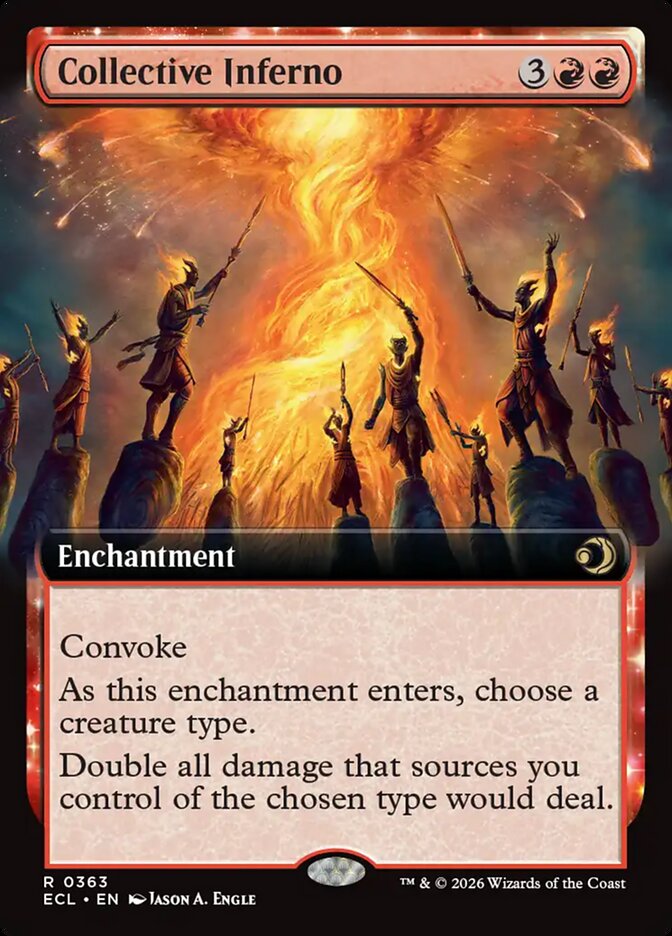Collective Inferno 363 (Lorwyn Eclipsed)  - Extended Art Foil