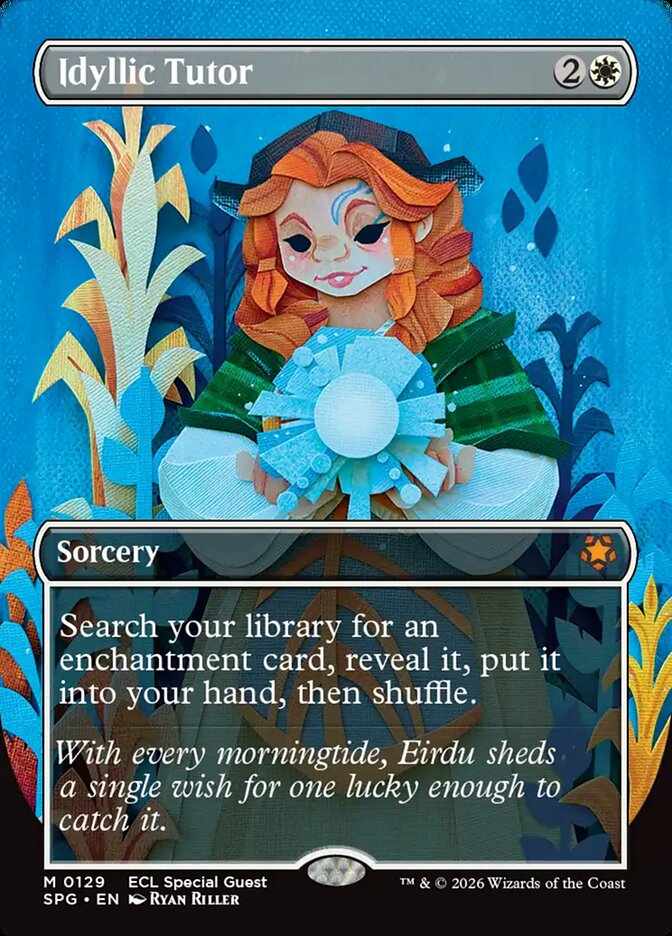 Idyllic Tutor 129/0 (Special Guests)  - Borderless Foil