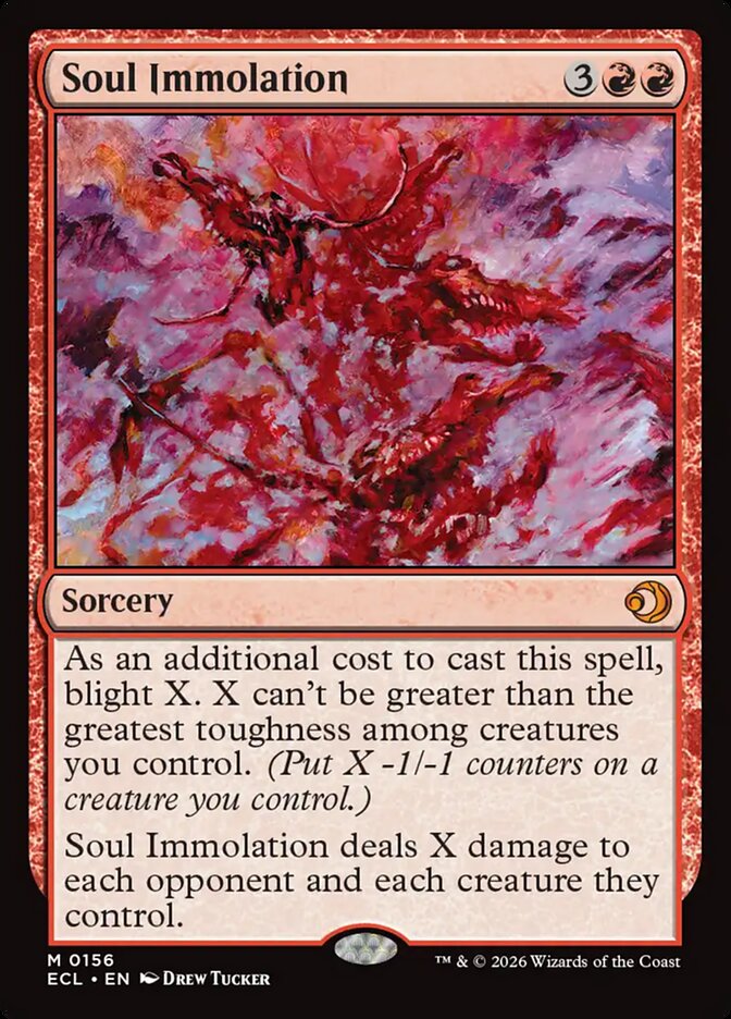 Soul Immolation (Lorwyn Eclipsed)  - Foil