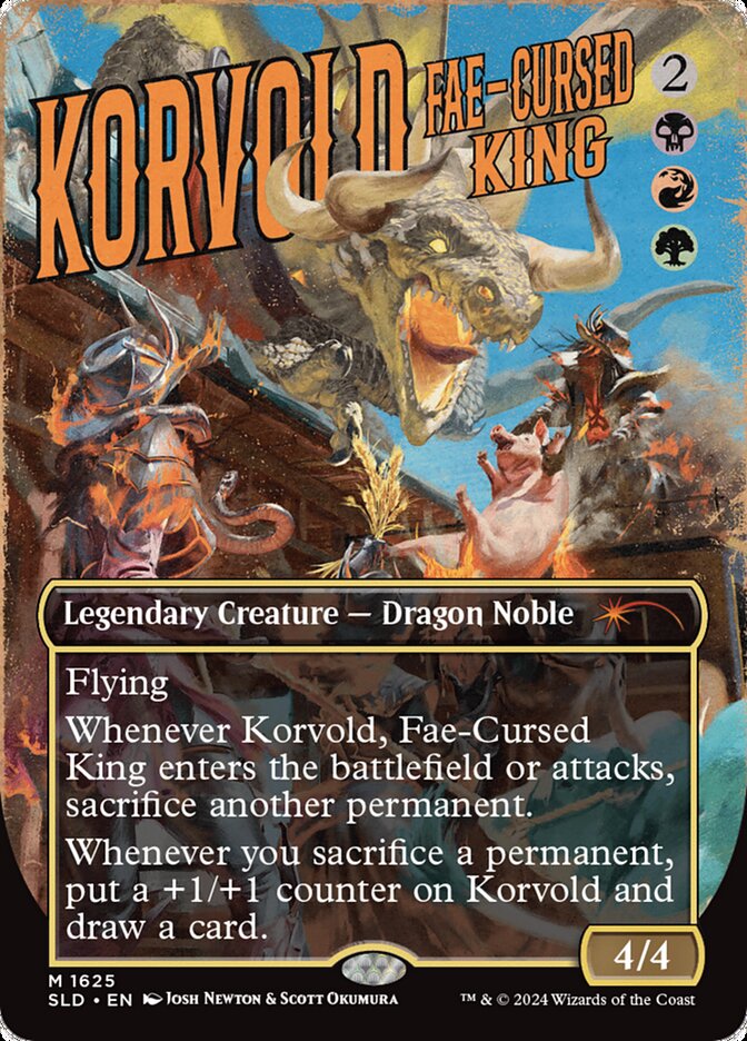 Korvold, Fae-Cursed King 1625 (Secret Lair Drop Series)  - Borderless