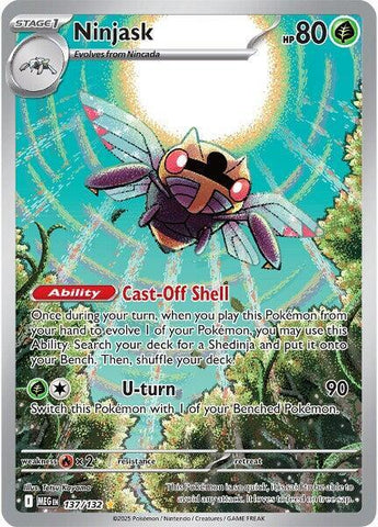 Ninjask 137/132 (ME01: Mega Evolution)  - Holofoil