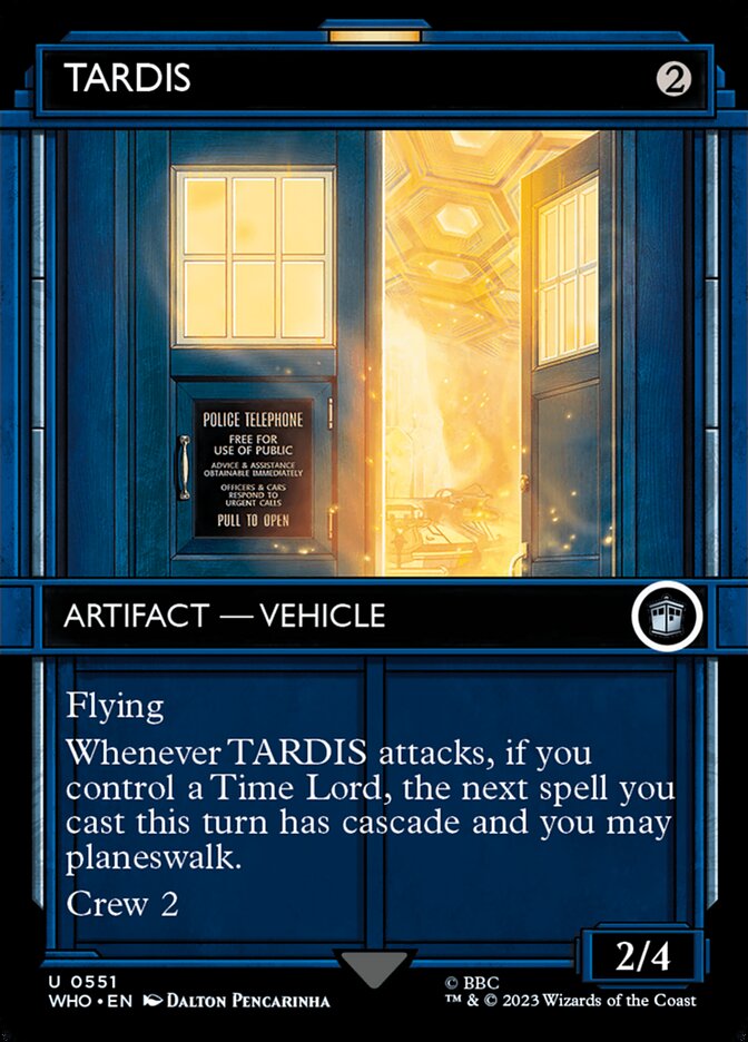 TARDIS 551/331 (Universes Beyond: Doctor Who)  - Showcase Foil