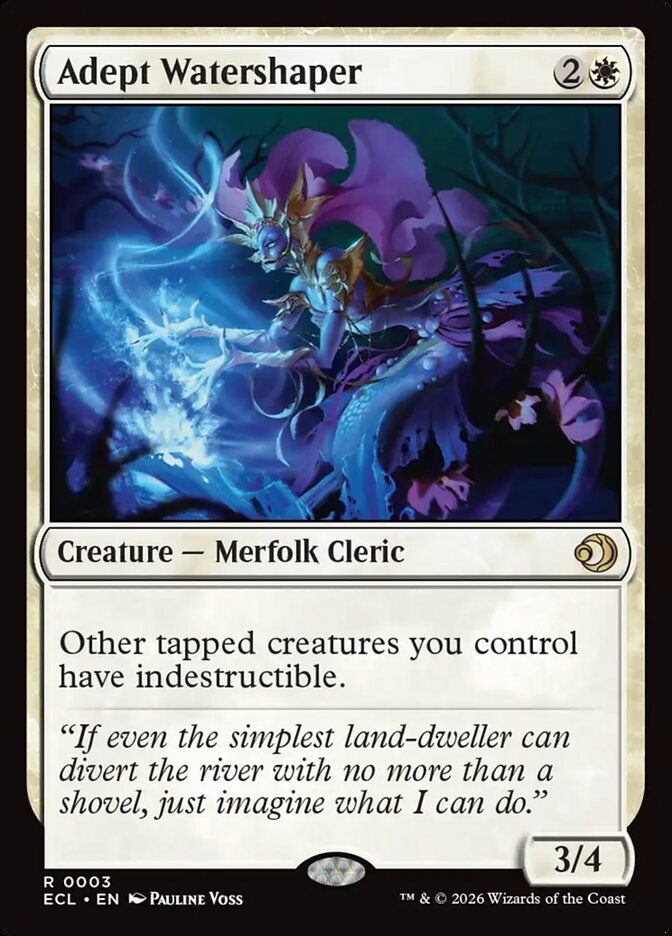 Adept Watershaper 3/273 (Lorwyn Eclipsed)  - Foil