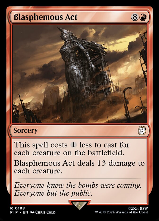 Blasphemous Act 188/326 (Universes Beyond: Fallout)  - Foil