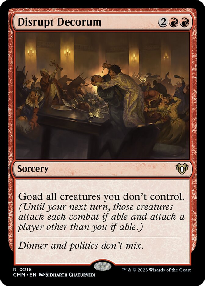 Disrupt Decorum (Commander Masters) 