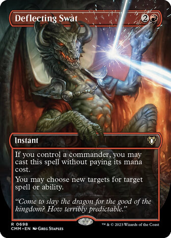 Deflecting Swat 698/451 (Commander Masters)  - Borderless