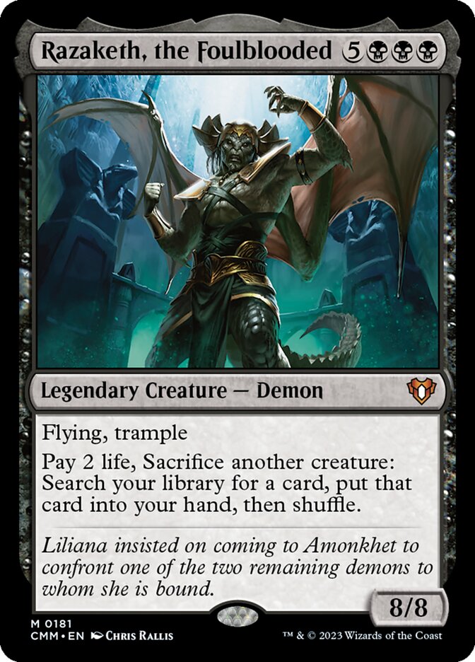 Razaketh, the Foulblooded (Commander Masters) 