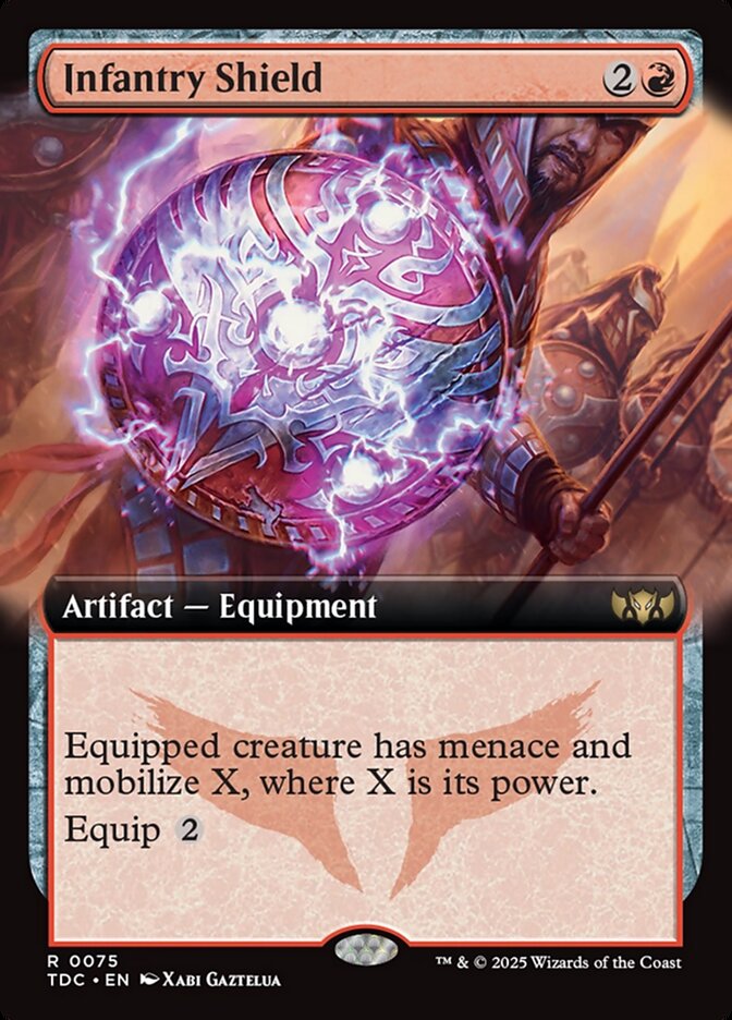 Infantry Shield 75 (Commander: Tarkir: Dragonstorm)  - Extended Art