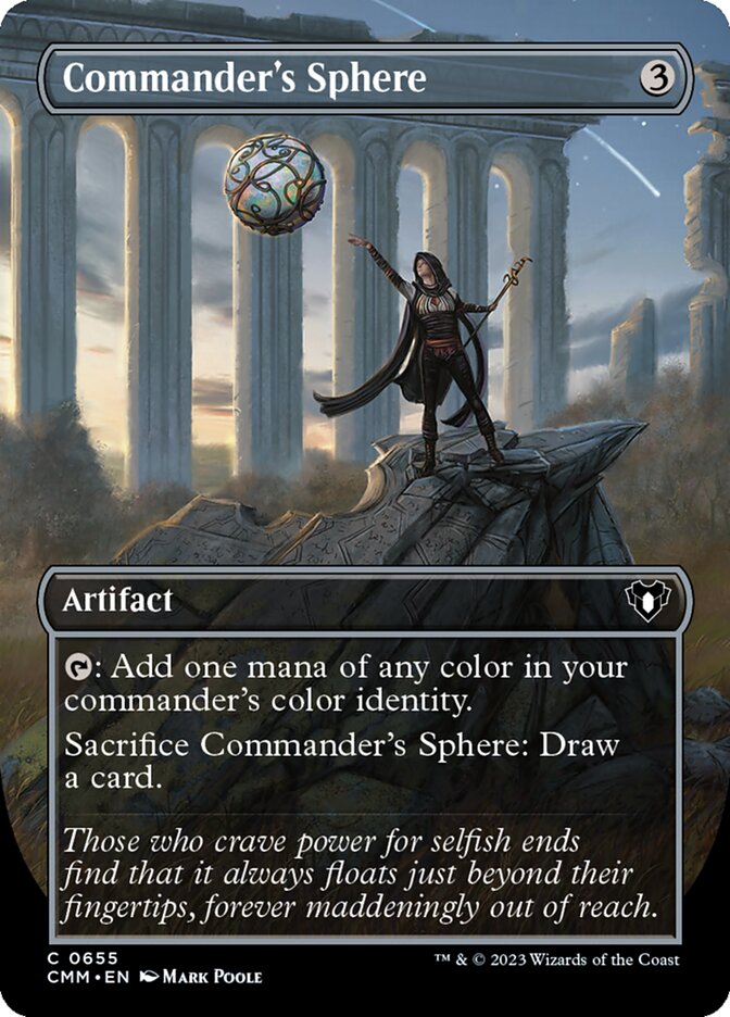 Commander's Sphere 655/451 (Commander Masters)  - Borderless Foil
