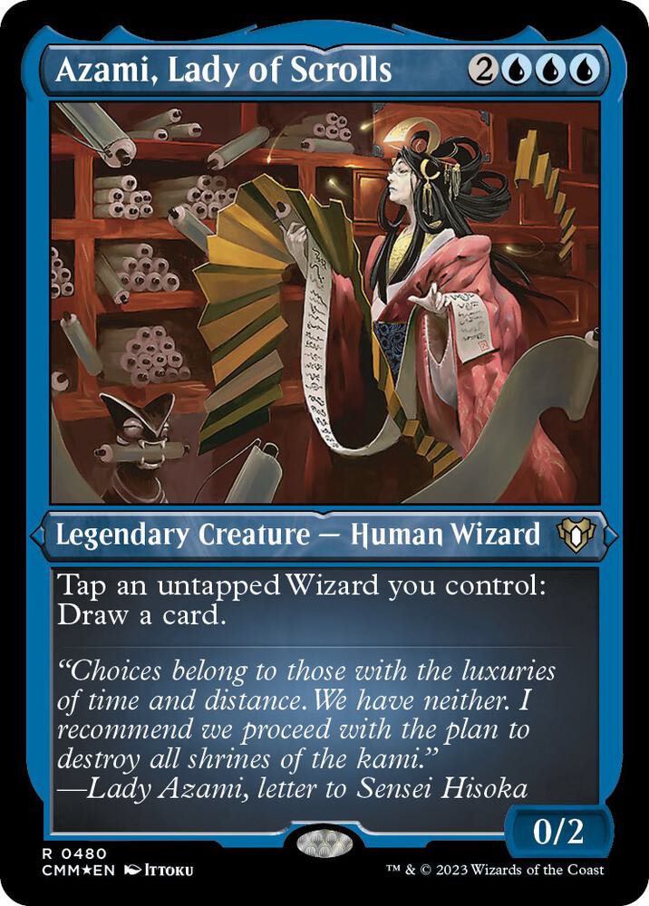 Azami Lady of Scrolls Foil Etched (Commander Masters)  - Foil