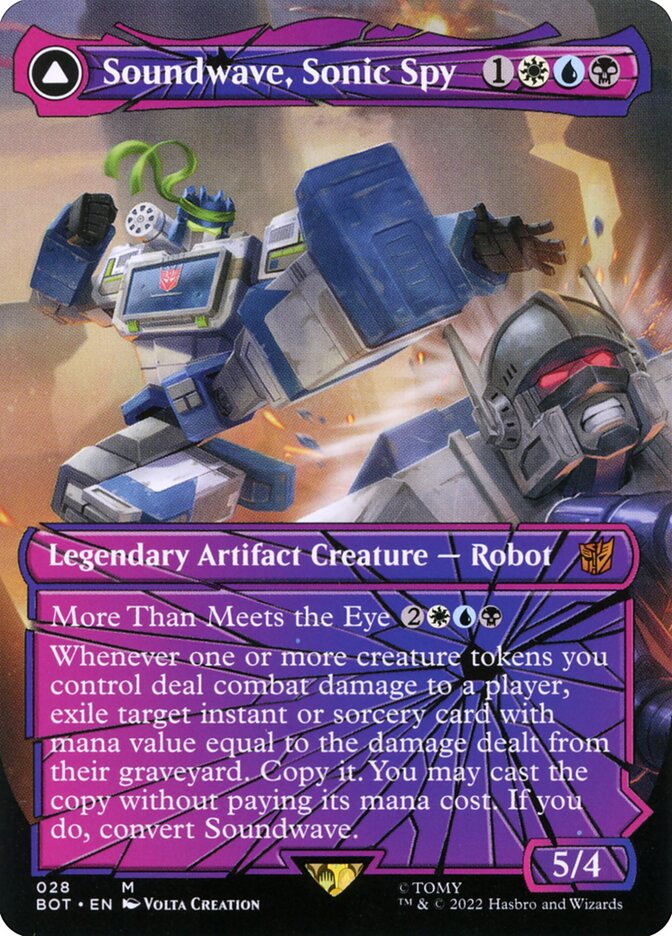 Soundwave, Sonic Spy // Soundwave, Superior Captain 28 (Universes Beyond: Transformers) 