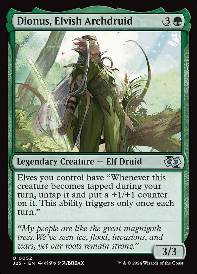 Dionus, Elvish Archdruid (Foundations Jumpstart) 