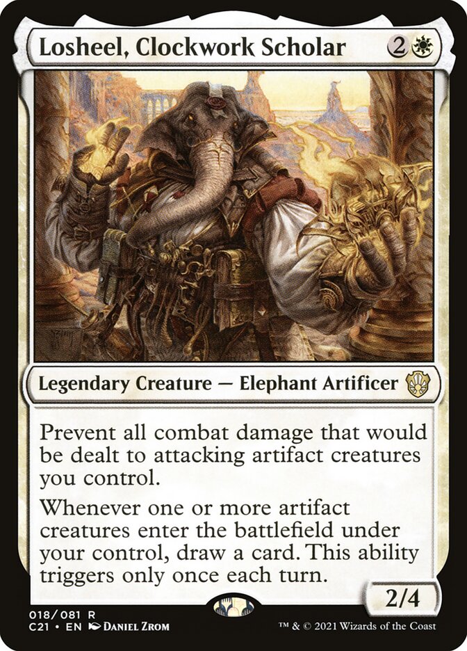 Losheel, Clockwork Scholar (Commander 2021) 