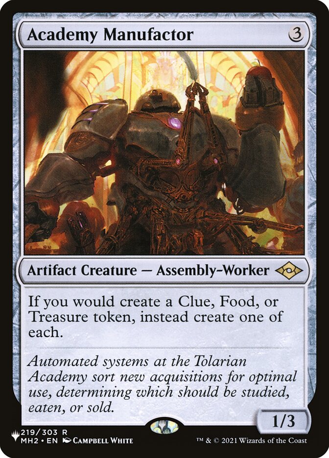 Academy Manufactor (The List Reprints) 
