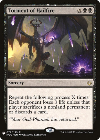 Torment of Hailfire (The List Reprints) 