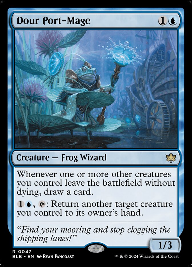 Dour Port-Mage (Bloomburrow)  - Foil