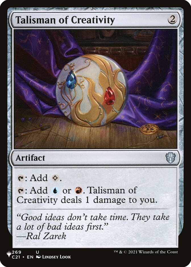Talisman of Creativity 269 (The List Reprints) 
