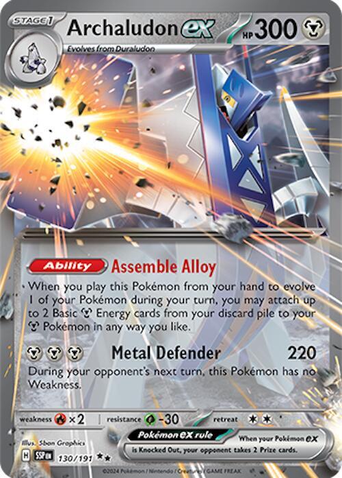 Archaludon ex 130/191 (SV08: Surging Sparks)  - Holofoil