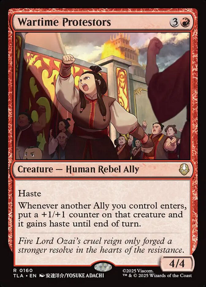 Wartime Protestors (Avatar: The Last Airbender)  - Foil