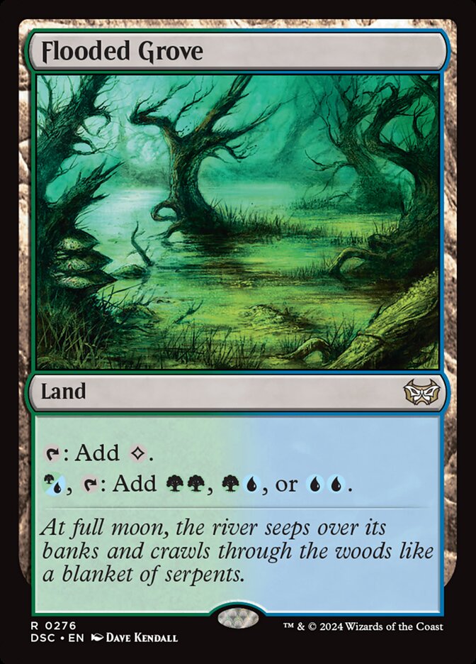 Flooded Grove 276/40 (Commander: Duskmourn: House of Horror) 