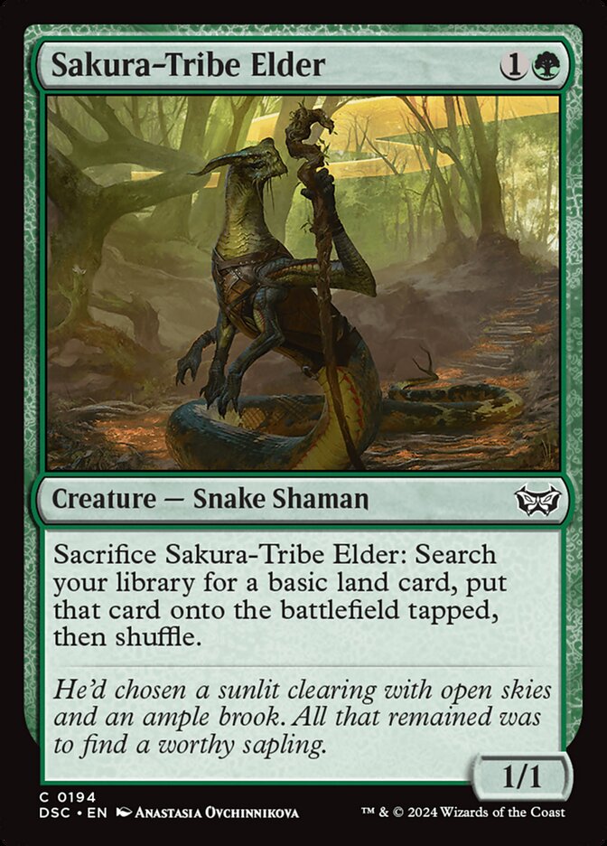 Sakura-Tribe Elder 194/40 (Commander: Duskmourn: House of Horror) 
