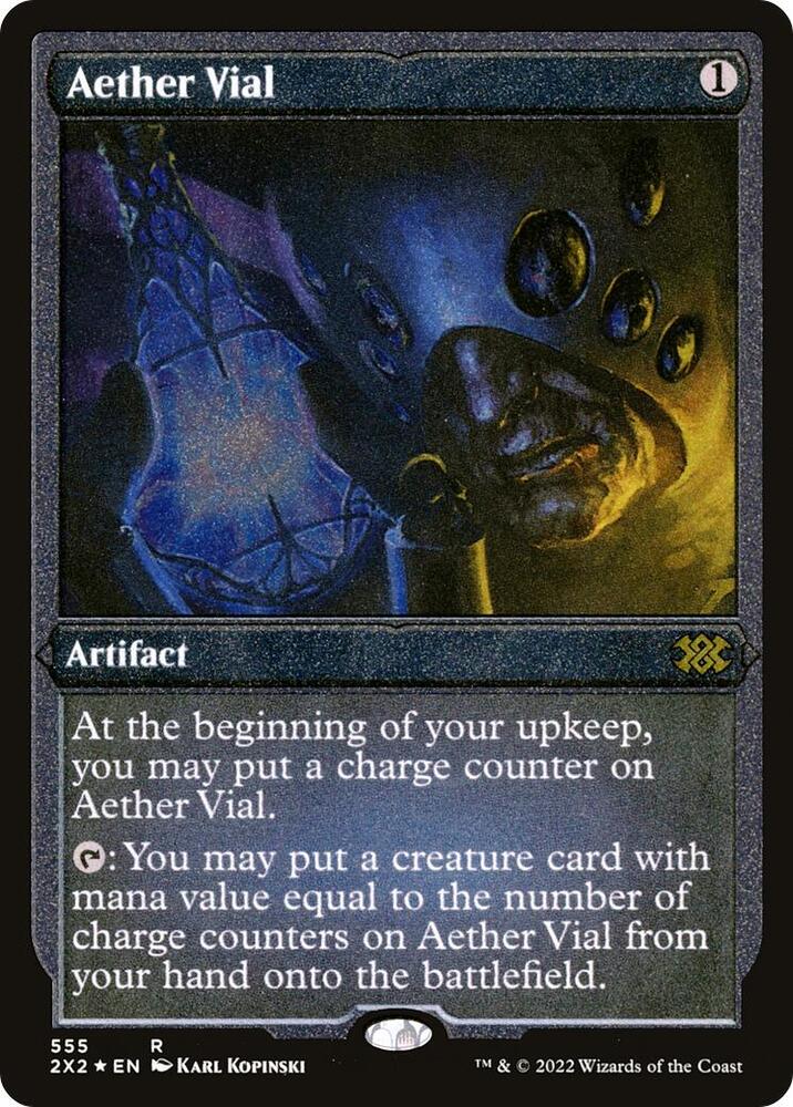 Aether Vial Foil Etched (Double Masters 2022)  - Foil