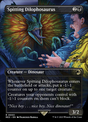 Spitting Dilophosaurus (Universes Beyond: Jurassic World Collection)  - Foil