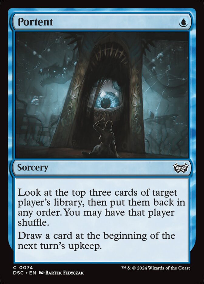 Portent 74/40 (Commander: Duskmourn: House of Horror) 