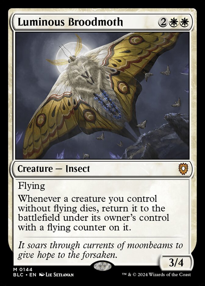 Luminous Broodmoth (Commander: Bloomburrow) 